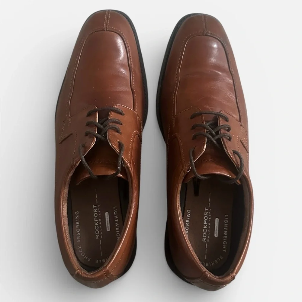 Rockport Algonquin Leather Brown Oxford Shoes‎ Men’s 10